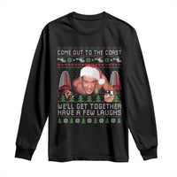 Funny Nakatomi Plaza Christmas Long Sleeve Shirt Come Out To The Coast John Xmas 80's Die Movie - Wonder Print Shop