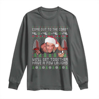 Funny Nakatomi Plaza Christmas Long Sleeve Shirt Come Out To The Coast John Xmas 80's Die Movie - Wonder Print Shop