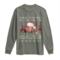 Funny Nakatomi Plaza Christmas Long Sleeve Shirt Come Out To The Coast John Xmas 80's Die Movie - Wonder Print Shop