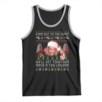 Funny Nakatomi Plaza Christmas Tank Top Come Out To The Coast John Xmas 80's Die Movie - Wonder Print Shop