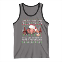 Funny Nakatomi Plaza Christmas Tank Top Come Out To The Coast John Xmas 80's Die Movie - Wonder Print Shop