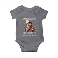 Funny Julian Garza Christmas Baby Onesie Mas Cabron Que Bonito Cowboy Holiday Mexican Xmas - Wonder Print Shop