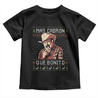 Funny Julian Garza Christmas Toddler T Shirt Mas Cabron Que Bonito Cowboy Holiday Mexican Xmas - Wonder Print Shop