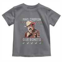 Funny Julian Garza Christmas Toddler T Shirt Mas Cabron Que Bonito Cowboy Holiday Mexican Xmas - Wonder Print Shop