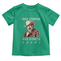 Funny Julian Garza Christmas Toddler T Shirt Mas Cabron Que Bonito Cowboy Holiday Mexican Xmas - Wonder Print Shop