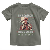 Funny Julian Garza Christmas Toddler T Shirt Mas Cabron Que Bonito Cowboy Holiday Mexican Xmas - Wonder Print Shop