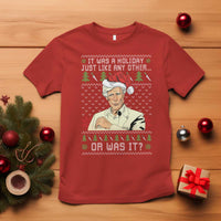 True Crime Christmas Keith T Shirt Funny It Was A Holiday Just Like Any Other Or Was It - Wonder Print Shop