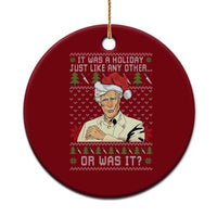 True Crime Christmas Keith Ceramic Ornament Funny It Was A Holiday Just Like Any Other Or Was It - Wonder Print Shop