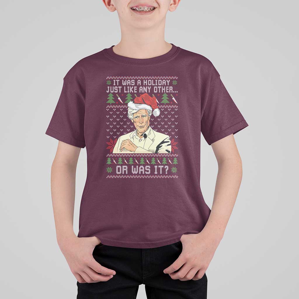 True Crime Christmas Keith T Shirt For Kid Funny It Was A Holiday Just Like Any Other Or Was It - Wonder Print Shop