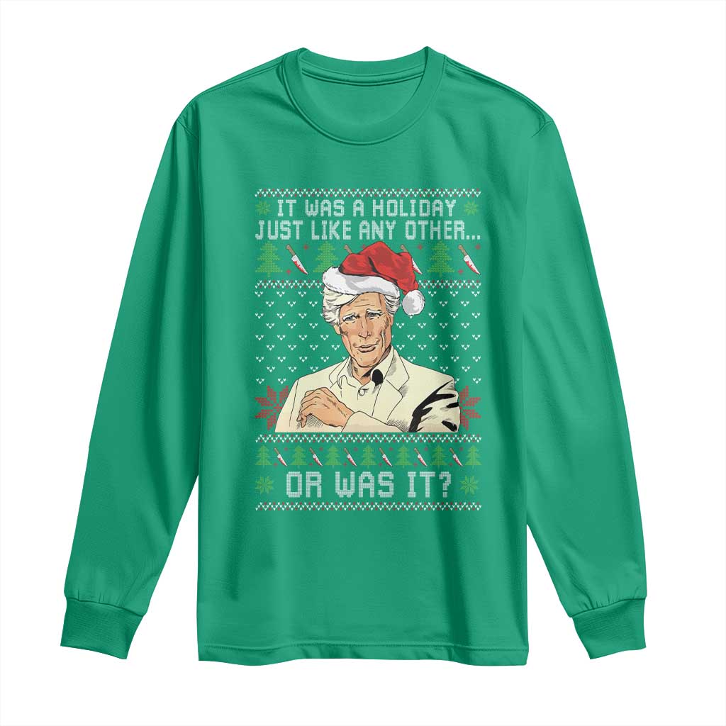 True Crime Christmas Keith Long Sleeve Shirt Funny It Was A Holiday Just Like Any Other Or Was It - Wonder Print Shop