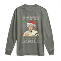 True Crime Christmas Keith Long Sleeve Shirt Funny It Was A Holiday Just Like Any Other Or Was It - Wonder Print Shop