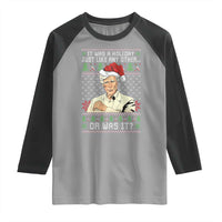 True Crime Christmas Keith Raglan Shirt Funny It Was A Holiday Just Like Any Other Or Was It - Wonder Print Shop