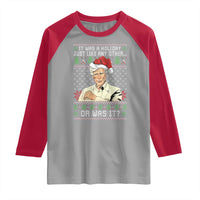 True Crime Christmas Keith Raglan Shirt Funny It Was A Holiday Just Like Any Other Or Was It - Wonder Print Shop