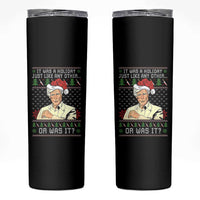 True Crime Christmas Keith Skinny Tumbler Funny It Was A Holiday Just Like Any Other Or Was It - Wonder Print Shop