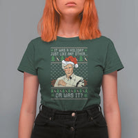 True Crime Christmas Keith T Shirt For Women Funny It Was A Holiday Just Like Any Other Or Was It - Wonder Print Shop