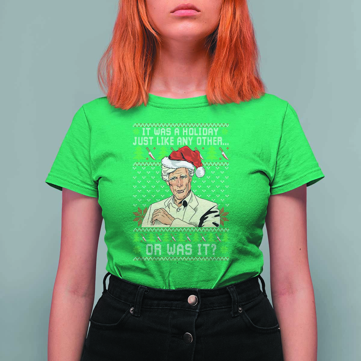 True Crime Christmas Keith T Shirt For Women Funny It Was A Holiday Just Like Any Other Or Was It - Wonder Print Shop