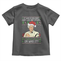 True Crime Christmas Keith Toddler T Shirt Funny It Was A Holiday Just Like Any Other Or Was It - Wonder Print Shop