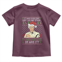 True Crime Christmas Keith Toddler T Shirt Funny It Was A Holiday Just Like Any Other Or Was It - Wonder Print Shop