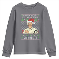 True Crime Christmas Keith Youth Sweatshirt Funny It Was A Holiday Just Like Any Other Or Was It - Wonder Print Shop