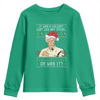 True Crime Christmas Keith Youth Sweatshirt Funny It Was A Holiday Just Like Any Other Or Was It - Wonder Print Shop