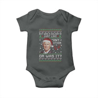 True Crime Christmas Keith Baby Onesie Funny It Was A Holiday Just Like Any Other Or Was It Bloody Hand - Wonder Print Shop