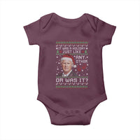 True Crime Christmas Keith Baby Onesie Funny It Was A Holiday Just Like Any Other Or Was It Bloody Hand - Wonder Print Shop