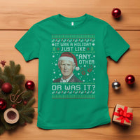 True Crime Christmas Keith T Shirt Funny It Was A Holiday Just Like Any Other Or Was It Bloody Hand - Wonder Print Shop