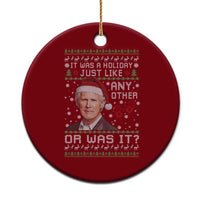 True Crime Christmas Keith Ceramic Ornament Funny It Was A Holiday Just Like Any Other Or Was It Bloody Hand - Wonder Print Shop