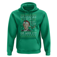 True Crime Christmas Keith Hoodie Funny It Was A Holiday Just Like Any Other Or Was It Bloody Hand - Wonder Print Shop