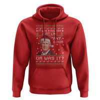 True Crime Christmas Keith Hoodie Funny It Was A Holiday Just Like Any Other Or Was It Bloody Hand - Wonder Print Shop