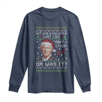 True Crime Christmas Keith Long Sleeve Shirt Funny It Was A Holiday Just Like Any Other Or Was It Bloody Hand - Wonder Print Shop