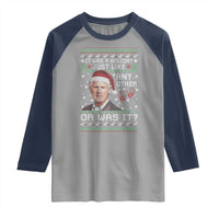True Crime Christmas Keith Raglan Shirt Funny It Was A Holiday Just Like Any Other Or Was It Bloody Hand - Wonder Print Shop