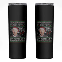 True Crime Christmas Keith Skinny Tumbler Funny It Was A Holiday Just Like Any Other Or Was It Bloody Hand - Wonder Print Shop