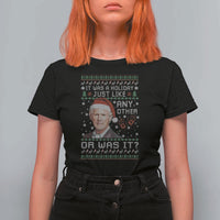 True Crime Christmas Keith T Shirt For Women Funny It Was A Holiday Just Like Any Other Or Was It Bloody Hand - Wonder Print Shop