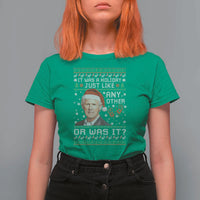 True Crime Christmas Keith T Shirt For Women Funny It Was A Holiday Just Like Any Other Or Was It Bloody Hand - Wonder Print Shop