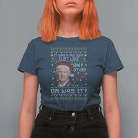 True Crime Christmas Keith T Shirt For Women Funny It Was A Holiday Just Like Any Other Or Was It Bloody Hand - Wonder Print Shop