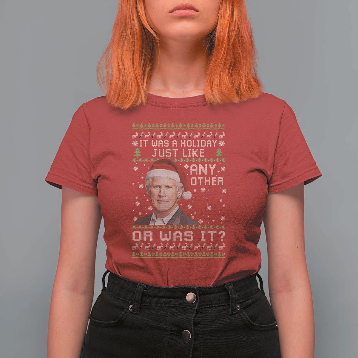 True Crime Christmas Keith T Shirt For Women Funny It Was A Holiday Just Like Any Other Or Was It Bloody Hand - Wonder Print Shop