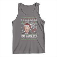 True Crime Christmas Keith Tank Top Funny It Was A Holiday Just Like Any Other Or Was It Bloody Hand - Wonder Print Shop