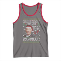 True Crime Christmas Keith Tank Top Funny It Was A Holiday Just Like Any Other Or Was It Bloody Hand - Wonder Print Shop