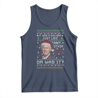 True Crime Christmas Keith Tank Top Funny It Was A Holiday Just Like Any Other Or Was It Bloody Hand - Wonder Print Shop
