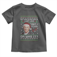 True Crime Christmas Keith Toddler T Shirt Funny It Was A Holiday Just Like Any Other Or Was It Bloody Hand - Wonder Print Shop