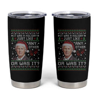 True Crime Christmas Keith Tumbler Cup Funny It Was A Holiday Just Like Any Other Or Was It Bloody Hand - Wonder Print Shop
