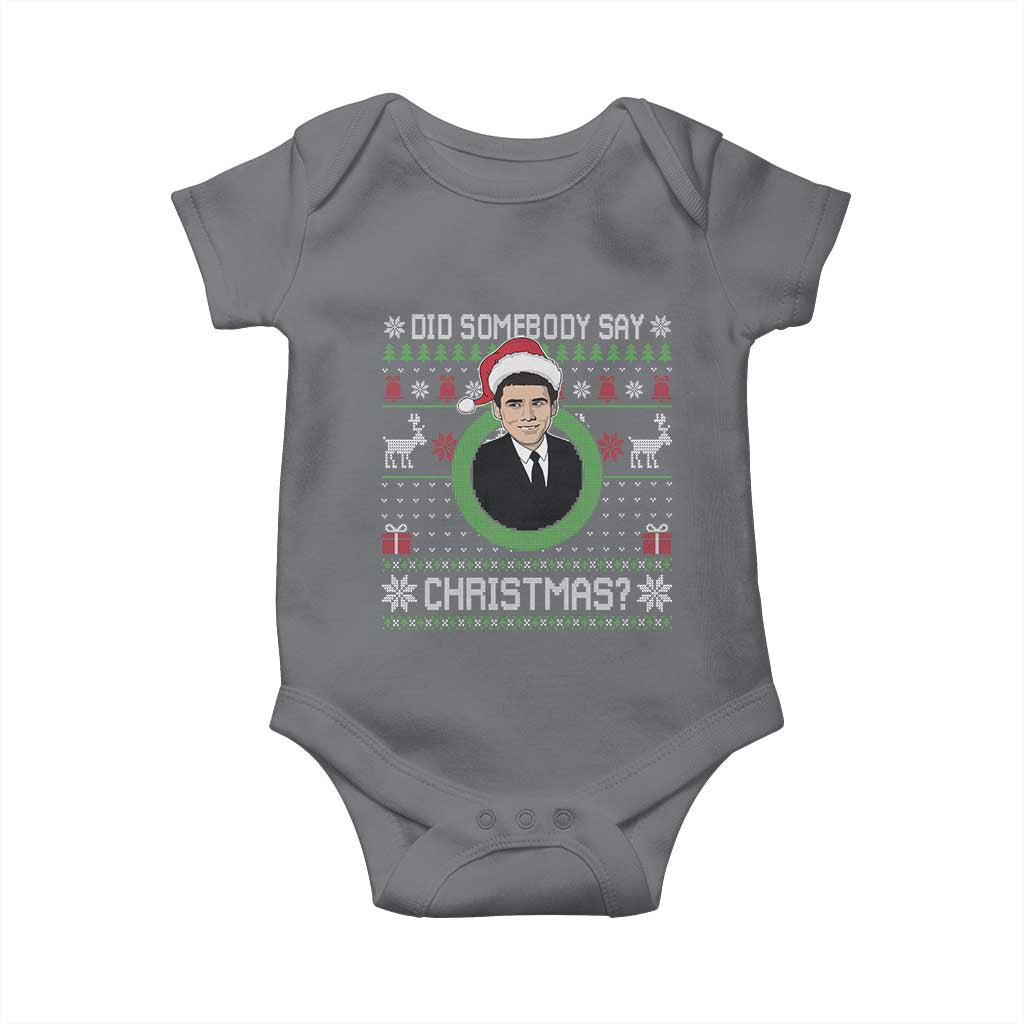 Did Somebody Say Christmas Baby Onesie Funny 90s Movie Lloyd Xmas - Wonder Print Shop