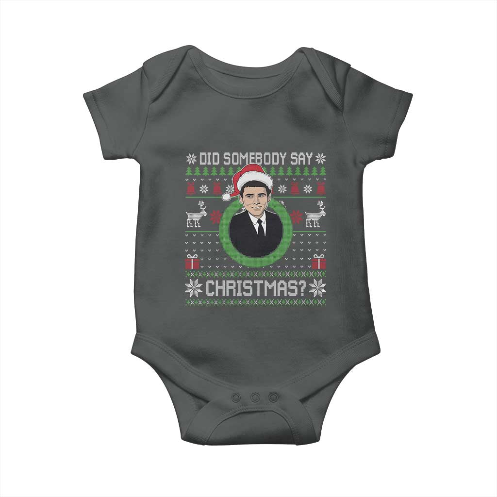 Did Somebody Say Christmas Baby Onesie Funny 90s Movie Lloyd Xmas - Wonder Print Shop