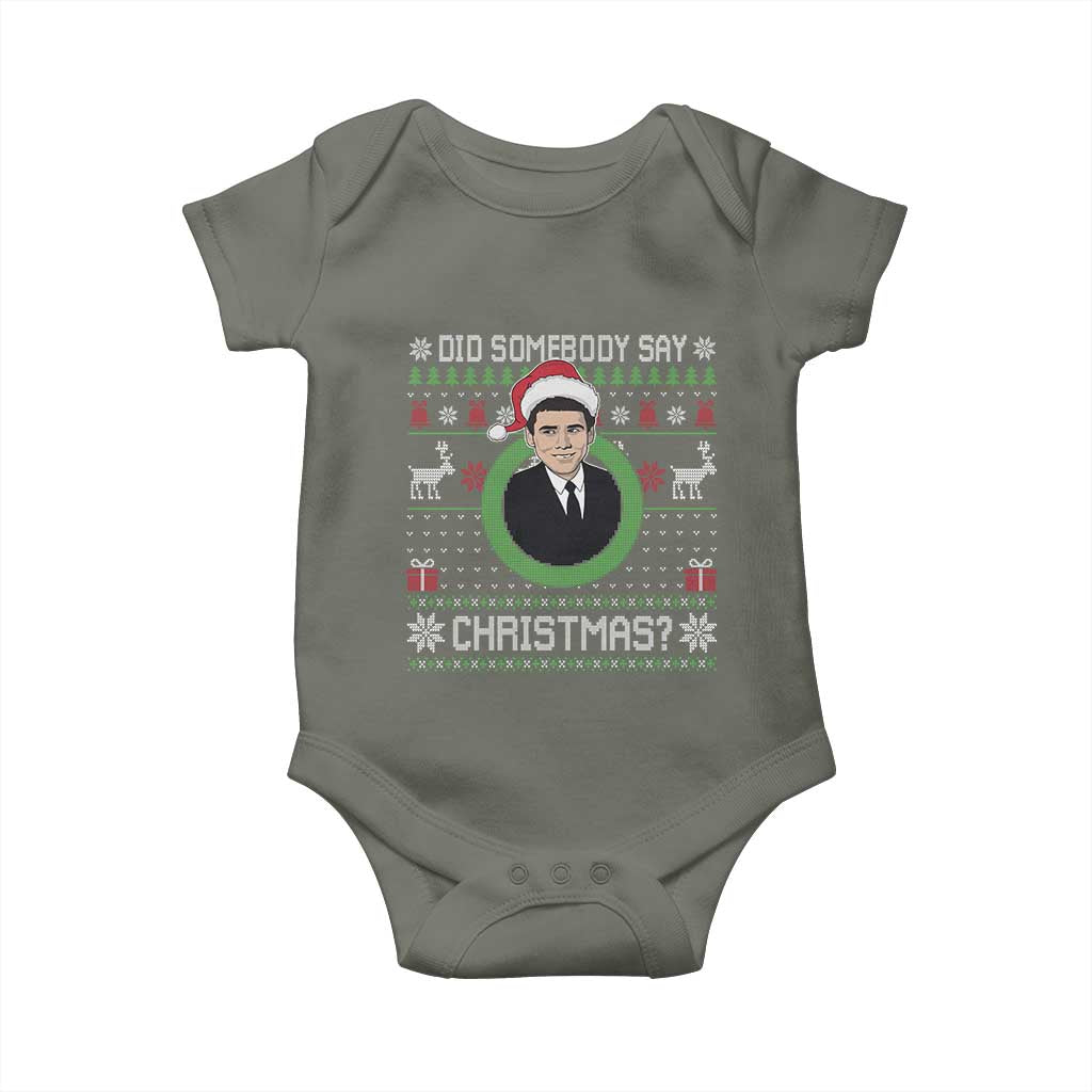 Did Somebody Say Christmas Baby Onesie Funny 90s Movie Lloyd Xmas - Wonder Print Shop