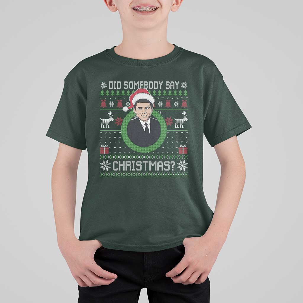 Did Somebody Say Christmas T Shirt For Kid Funny 90s Movie Lloyd Xmas - Wonder Print Shop