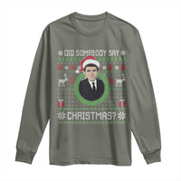 Did Somebody Say Christmas Long Sleeve Shirt Funny 90s Movie Lloyd Xmas - Wonder Print Shop