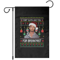Funny Christmas Jeffrey Dahmer Garden Flag I Eat Guys Like You For Breakfast Serial Killer - Wonder Print Shop