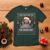 Funny Christmas Jeffrey Dahmer T Shirt I Eat Guys Like You For Breakfast Serial Killer - Wonder Print Shop