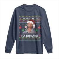 Funny Christmas Jeffrey Dahmer Long Sleeve Shirt I Eat Guys Like You For Breakfast Serial Killer - Wonder Print Shop